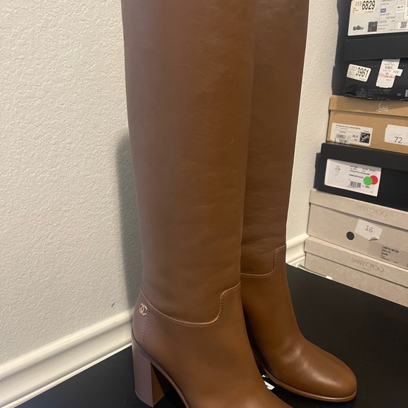 Chanel Calfskin Brown Boots - Picture 6 of 7